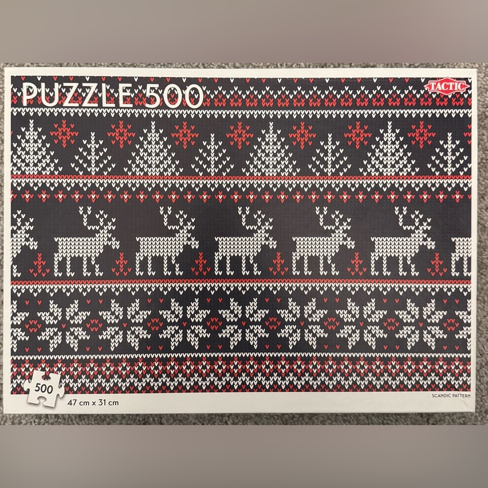 Tactic Nordic Pattern 500 Piece Puzzle